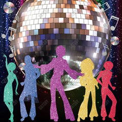 Gatsby Let'S Crazy Disco Party Photography Backdrop Gbsx-00534 - Gatsby Backdrop