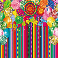 Gatsby Mexican Fiesta Balloons Wall Photography Backdrop Gbsx-00527 - Gatsby Backdrop