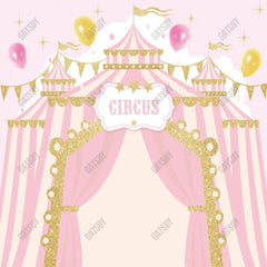 Gatsby Pink Circus Tent Photography Backdrop Gbsx-00734 - Gatsby Backdrop