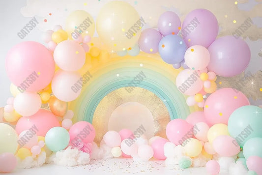 Gatsby Popping Pink Rainbow Photography Backdrop Gbsx-00461 - Gatsby Backdrop