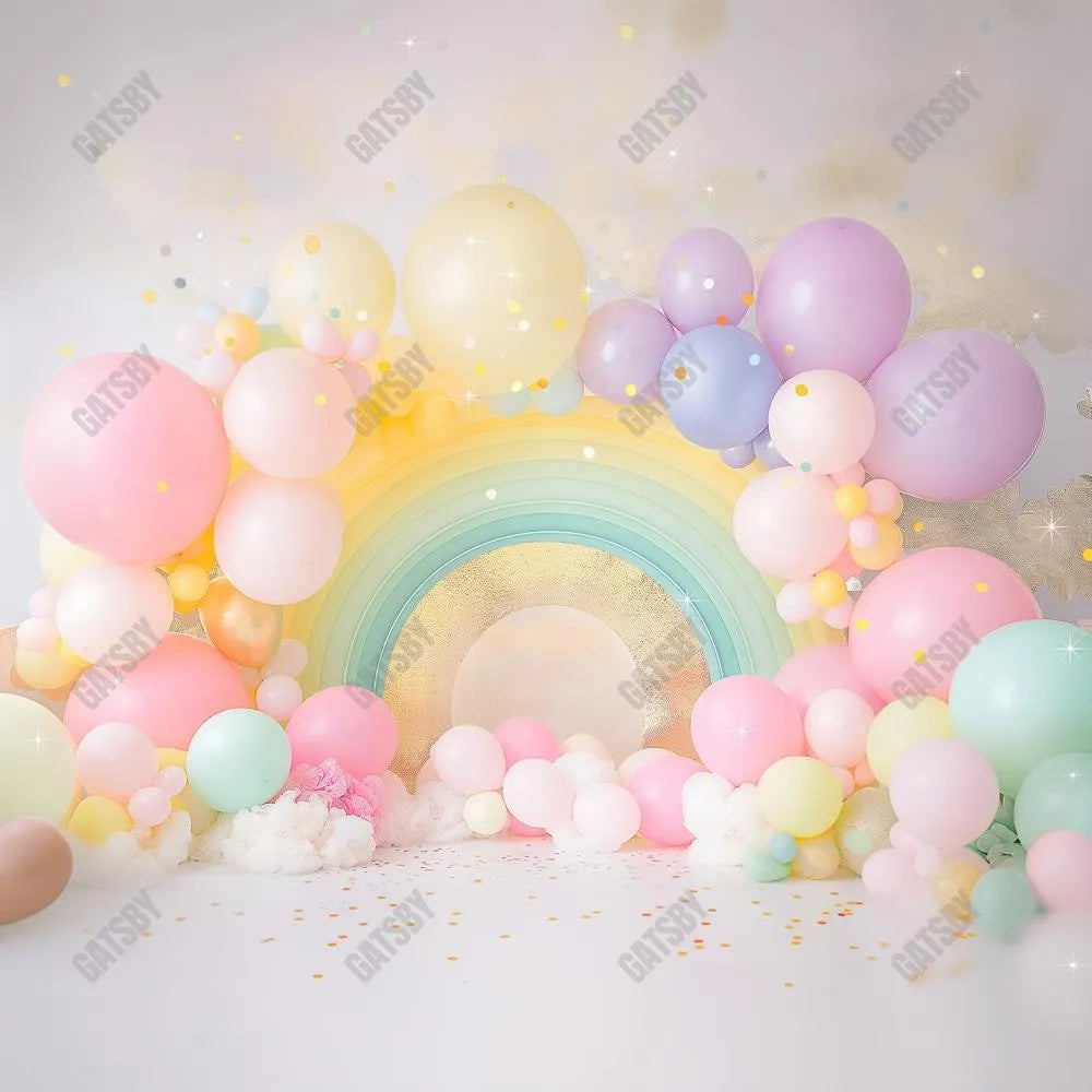 Gatsby Popping Pink Rainbow Photography Backdrop Gbsx-00461 - Gatsby Backdrop