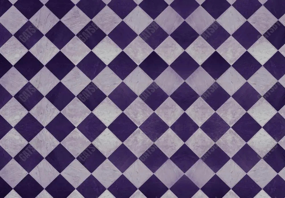 Gatsby Purple Checkerboard Photography Backdrop Gbsx-00944 - Gatsby Backdrop