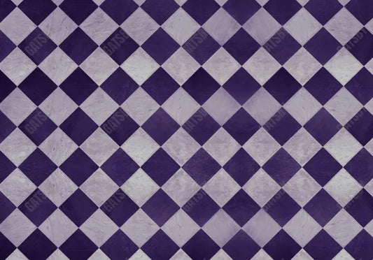Gatsby Purple Checkerboard Photography Backdrop Gbsx-00944 - Gatsby Backdrop