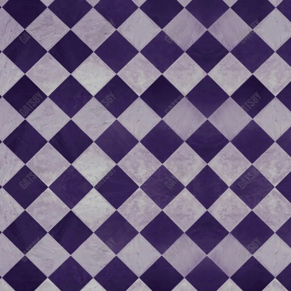 Gatsby Purple Checkerboard Photography Backdrop Gbsx-00944 - Gatsby Backdrop