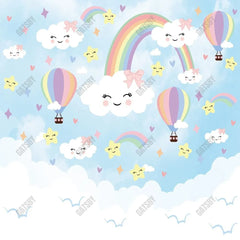 Gatsby Rainbow Cloud Sky Photography Backdrop Gbsx-00726 - Gatsby Backdrop
