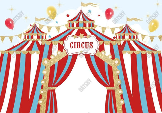 Gatsby Red Circus Tent Photography Backdrop Gbsx-00728 - Gatsby Backdrop