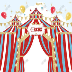 Gatsby Red Circus Tent Photography Backdrop Gbsx-00728 - Gatsby Backdrop
