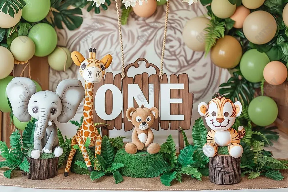 Gatsby Safari Wild One Photography Backdrop Gbsx-00857 - Gatsby Backdrop