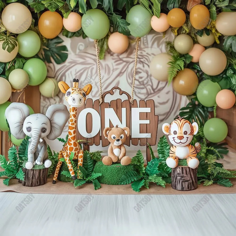 Gatsby Safari Wild One Photography Backdrop Gbsx-00857 - Gatsby Backdrop