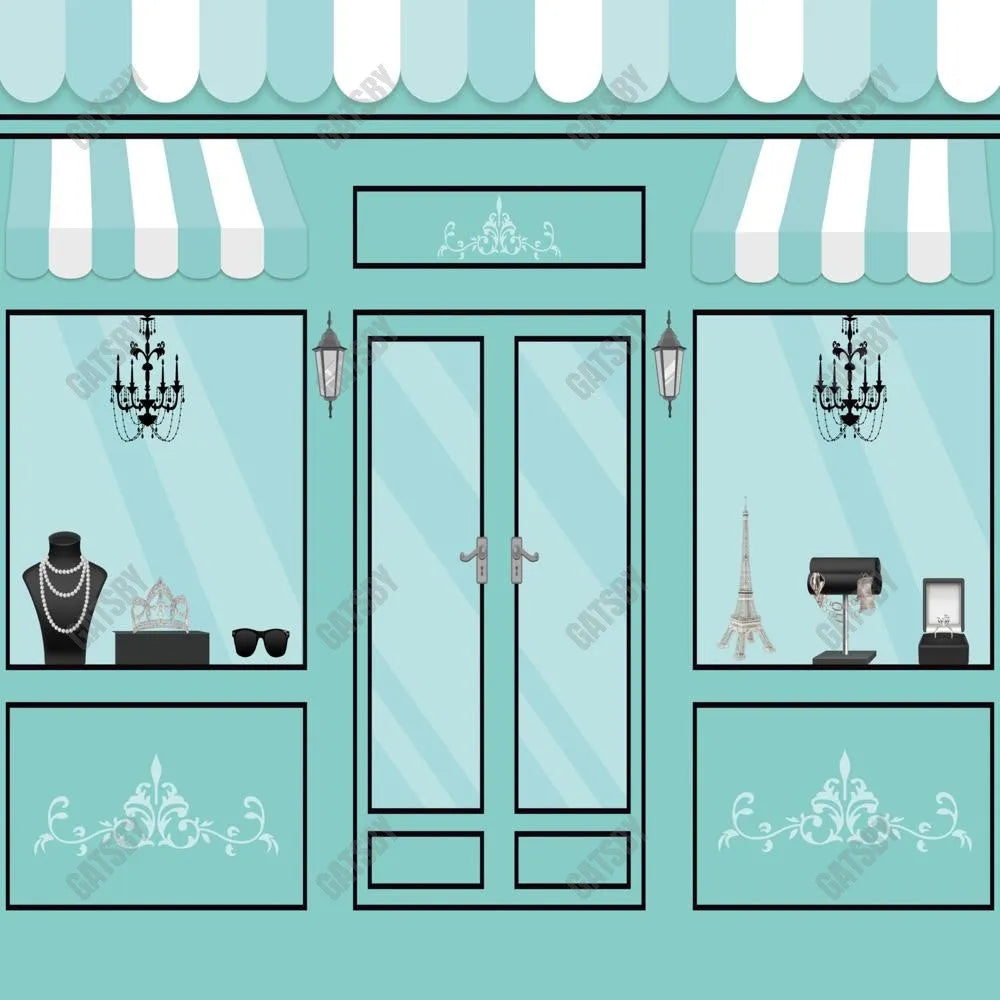 Gatsby Shopping Spree Storefront Photography Backdrop Gbsx-00587 - Gatsby Backdrop