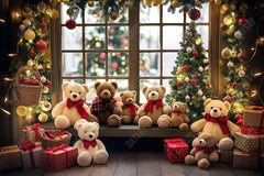 Gatsby Silent Night Teddy Photography Backdrop Gbsx-00707 - Gatsby Backdrop