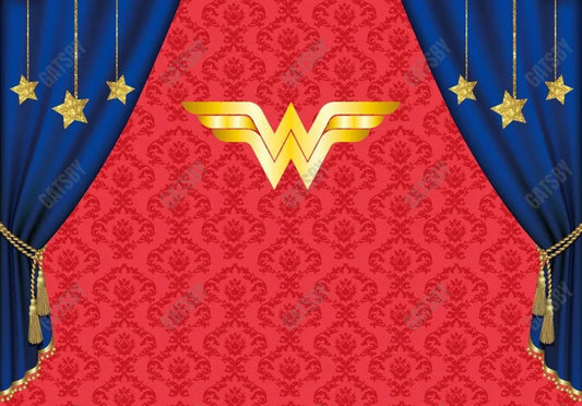 Gatsby Supergirl Birthday Photography Backdrop Gbsx-00345 - Gatsby Backdrop