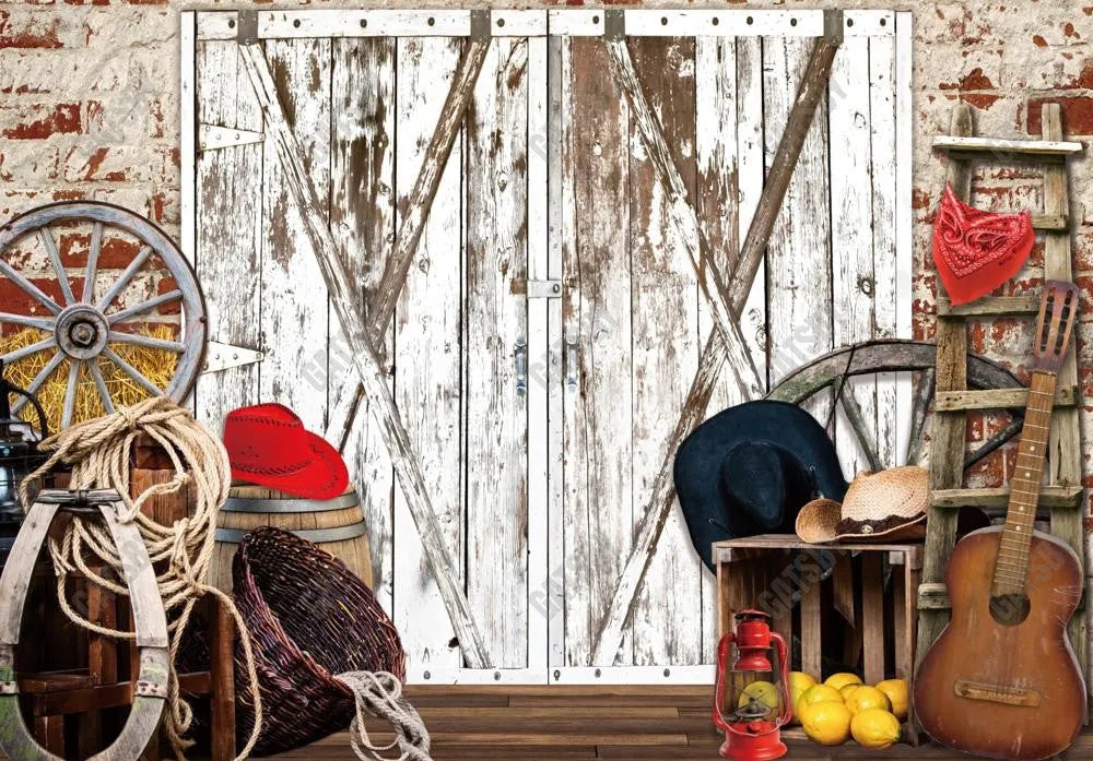 Gatsby Western Barn Door Photography Backdrop Gbsx-00835 - Gatsby Backdrop
