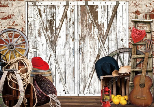 Gatsby Western Barn Door Photography Backdrop Gbsx-00835 - Gatsby Backdrop
