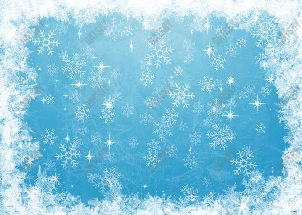 Ice Blue Winter Backdrop - Gatsby Backdrop