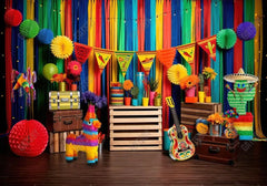 Mexican Fiesta Cinco De Mayo Theme Backdrop - Gatsby Backdrop