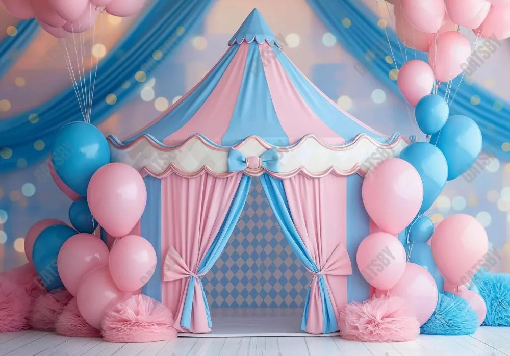 Pastel Circus Backdrop - Gatsby Backdrop