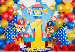 Paw On Duty Photography Backdrop Ym8G-B0400 - Gatsby Backdrop