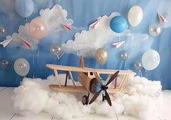 Pilot Sky Cloud Cake Smash Backdrop - Gatsby Backdrop
