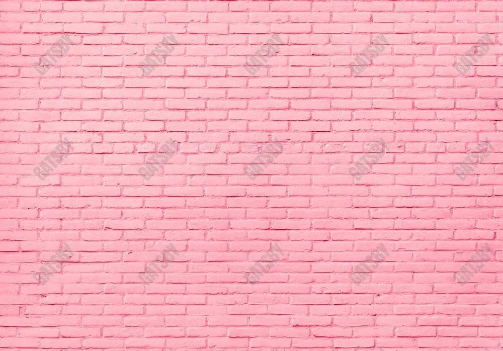 Pink Brick Wall Photography Backdrop GBSX-99850 - Gatsby Backdrop