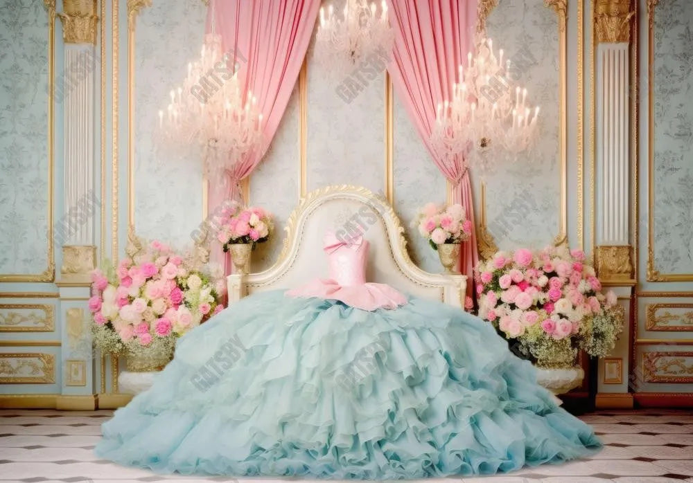 Princess Dress Bedroom Photography Backdrop - Gatsby Backdrop