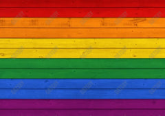 Rainbow Wood Photography Backdrop GBSX-99879 - Gatsby Backdrop