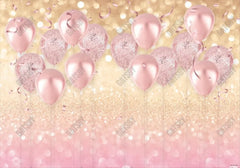 Rose Gold Bokeh Balloons Backdrop - Gatsby Backdrop