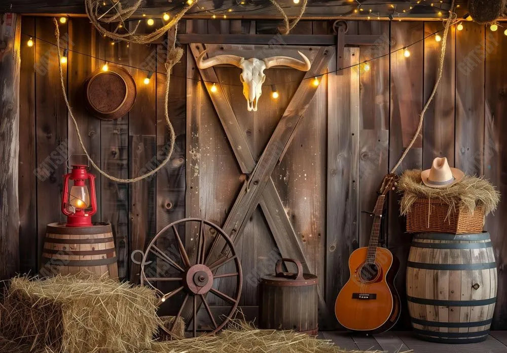 Rustic Barn Photography Backdrop Ym8G-B0413 - Gatsby Backdrop