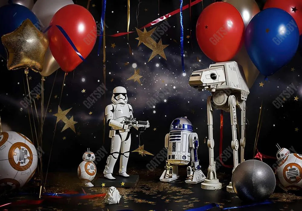 Space Wars Photography Backdrop Ym8T-B0473 - Gatsby Backdrop