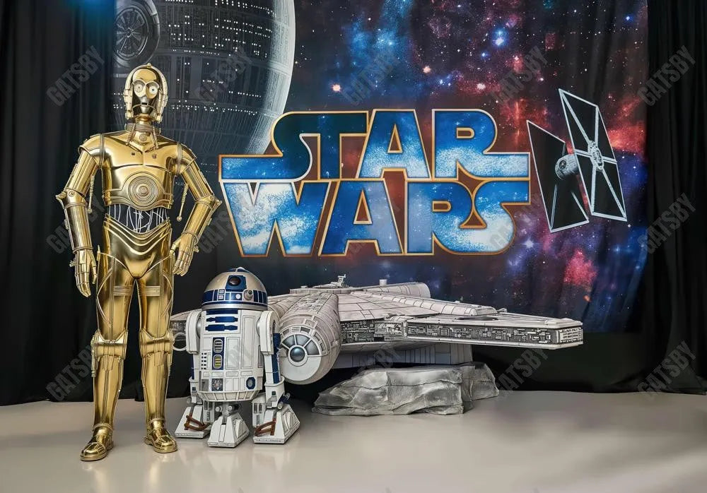 Space Wars Photography Backdrop Ym8T-B0474 - Gatsby Backdrop