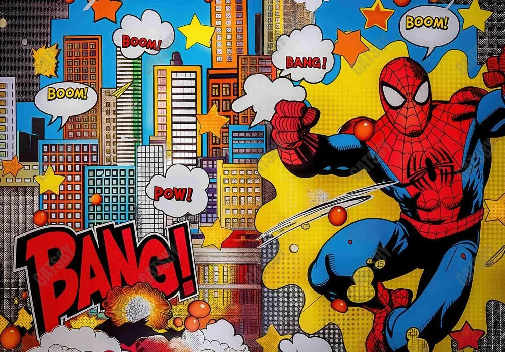 Spider Hero Photography Backdrop Ym8T-B0470 - Gatsby Backdrop