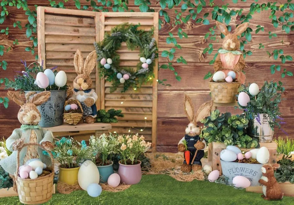 Spring Happy Easter Backdrop - Gatsby Backdrop