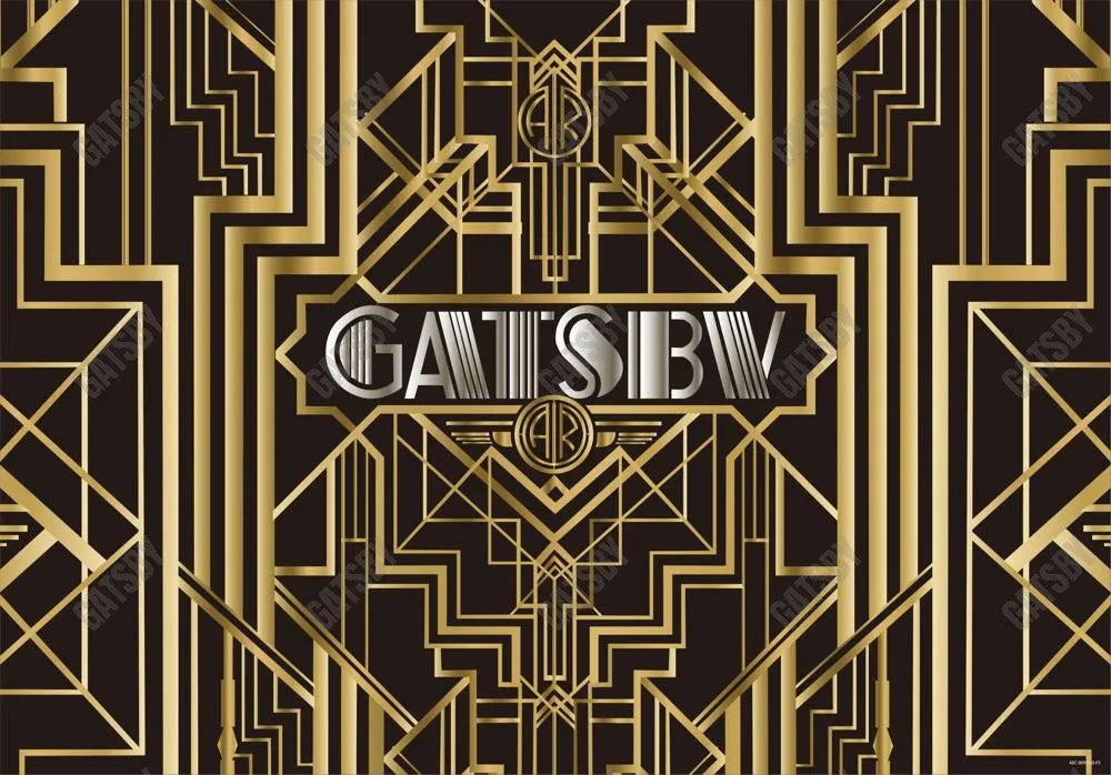 The Great Gatsby Party Backdrop - Gatsby Backdrop