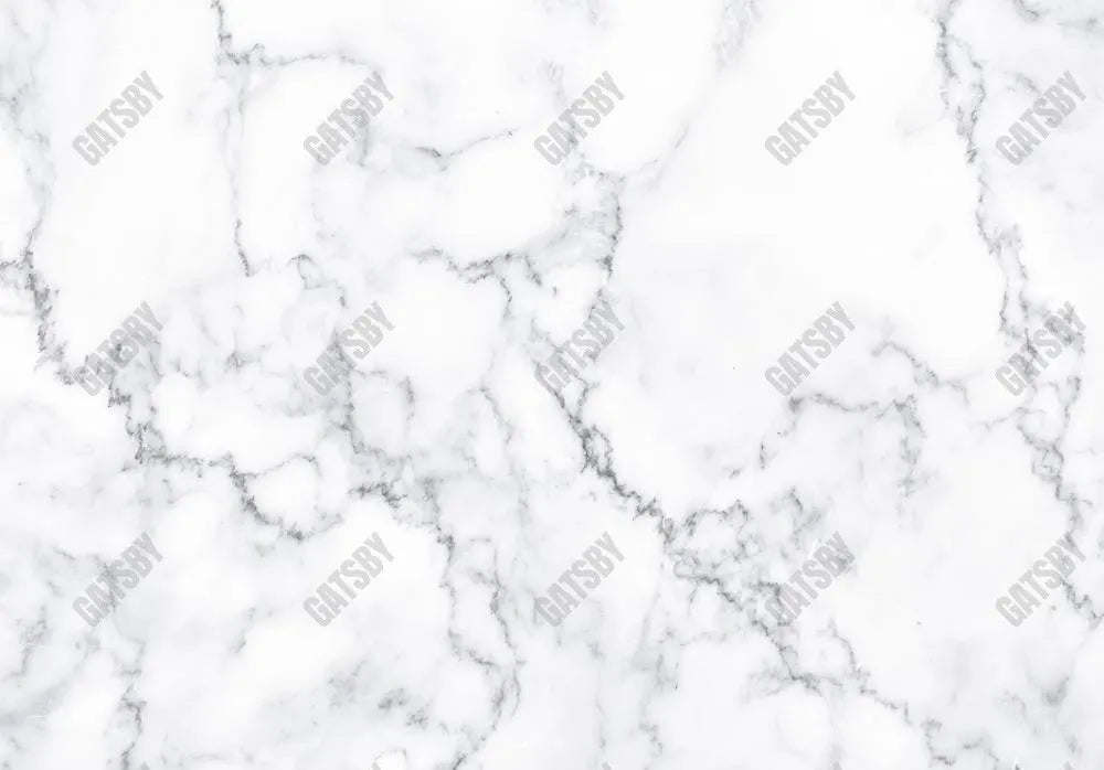 White Marble Photography Backdrop GBSX-99966 - Gatsby Backdrop