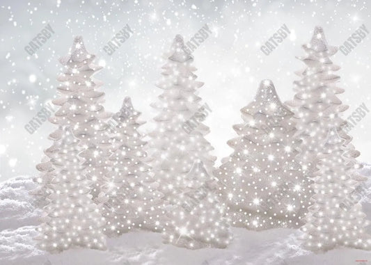White Winter Wonderland Backdrop - Gatsby Backdrop