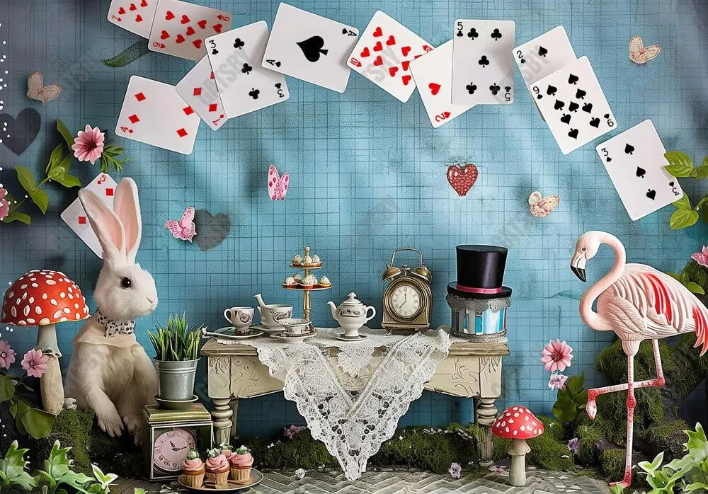 Wonderland Tea Party Backdrop - Gatsby Backdrop