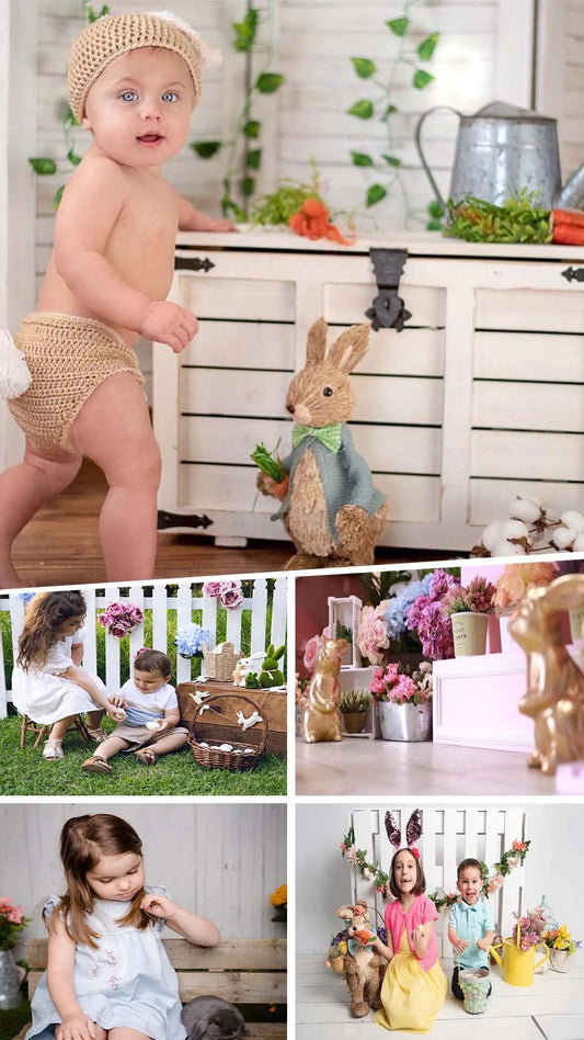 7 awesome easter and spring photo backgrouns for kids in 2024