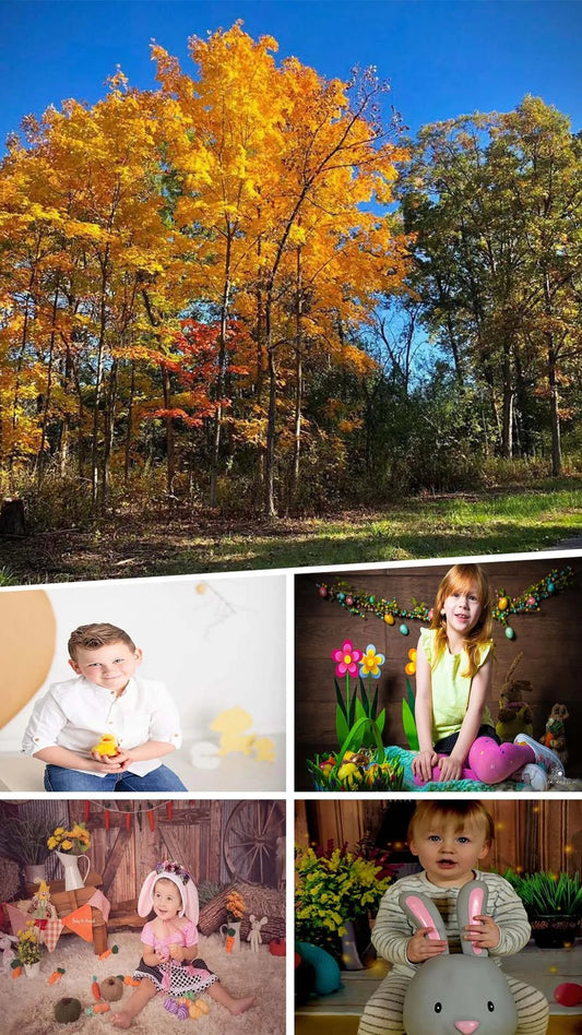 8 affordable cute easter and spring picture backdrops for children in 2024