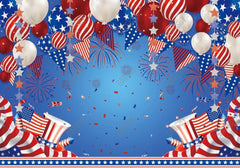 4th of July Balloons Backdrop - Gatsby Backdrop