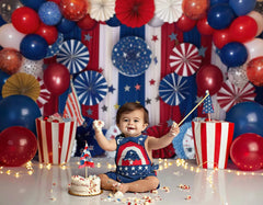 4th of July Cake Smash Backdrop - Gatsby Backdrop