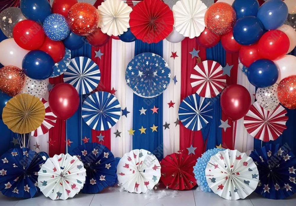 4th of July Cake Smash Backdrop - Gatsby Backdrop