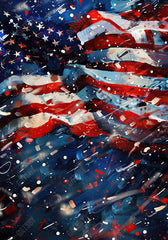 4Th Of July Flag Photography Backdrop Ym8C-B0451 - Gatsby Backdrop