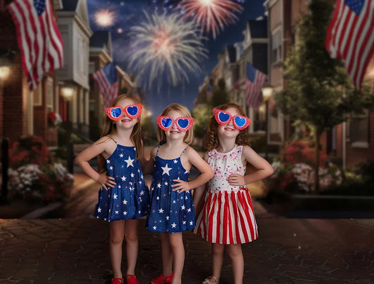 4th of July Street Backdrop - Gatsby Backdrop