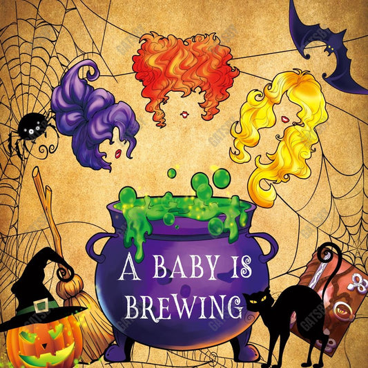 Gatsby A Baby Is Brewing Photography Backdrop Gbsx-00217