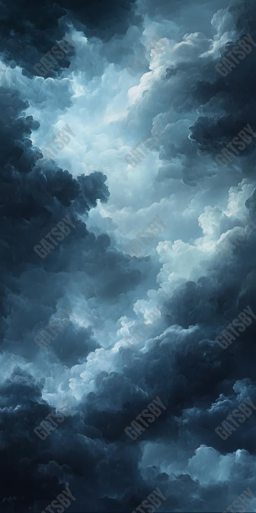 Gatsby Abstract Blue Sky Art Photography Backdrop Gbsx-01215