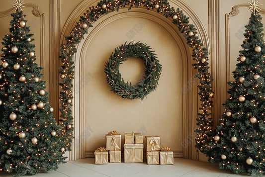 Gatsby Arched Christmas Wall Photography Backdrop Gbsx-01108