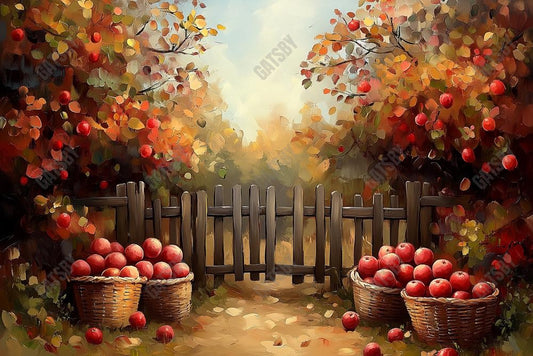 Gatsby Autumn Apple Orchard Photography Backdrop Gbsx-01207