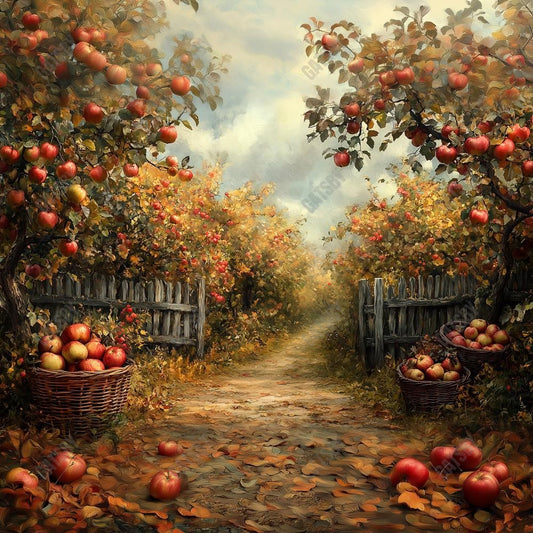 Gatsby Autumn Apple Orchard Photography Backdrop Gbsx-01208