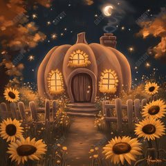 Gatsby Autumn Divine Pumpkin Hollow Cottage Photography Backdrop Gbsx-01164