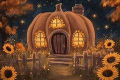 Gatsby Autumn Divine Pumpkin Hollow Cottage Photography Backdrop Gbsx-01164